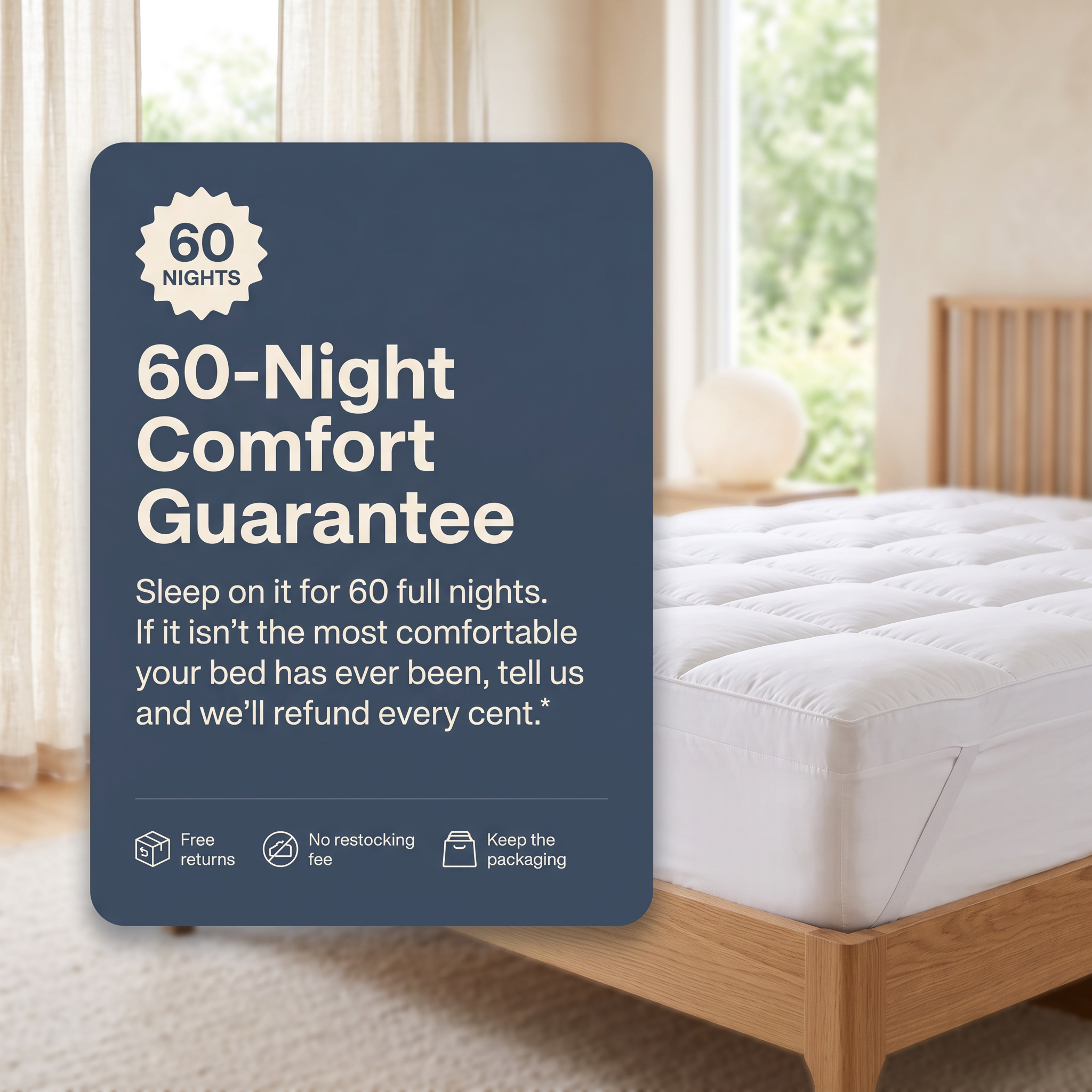 Drowse CloudLoft 1000 - Luxury Hotel Orthopedic Mattress Topper 1000 GSM