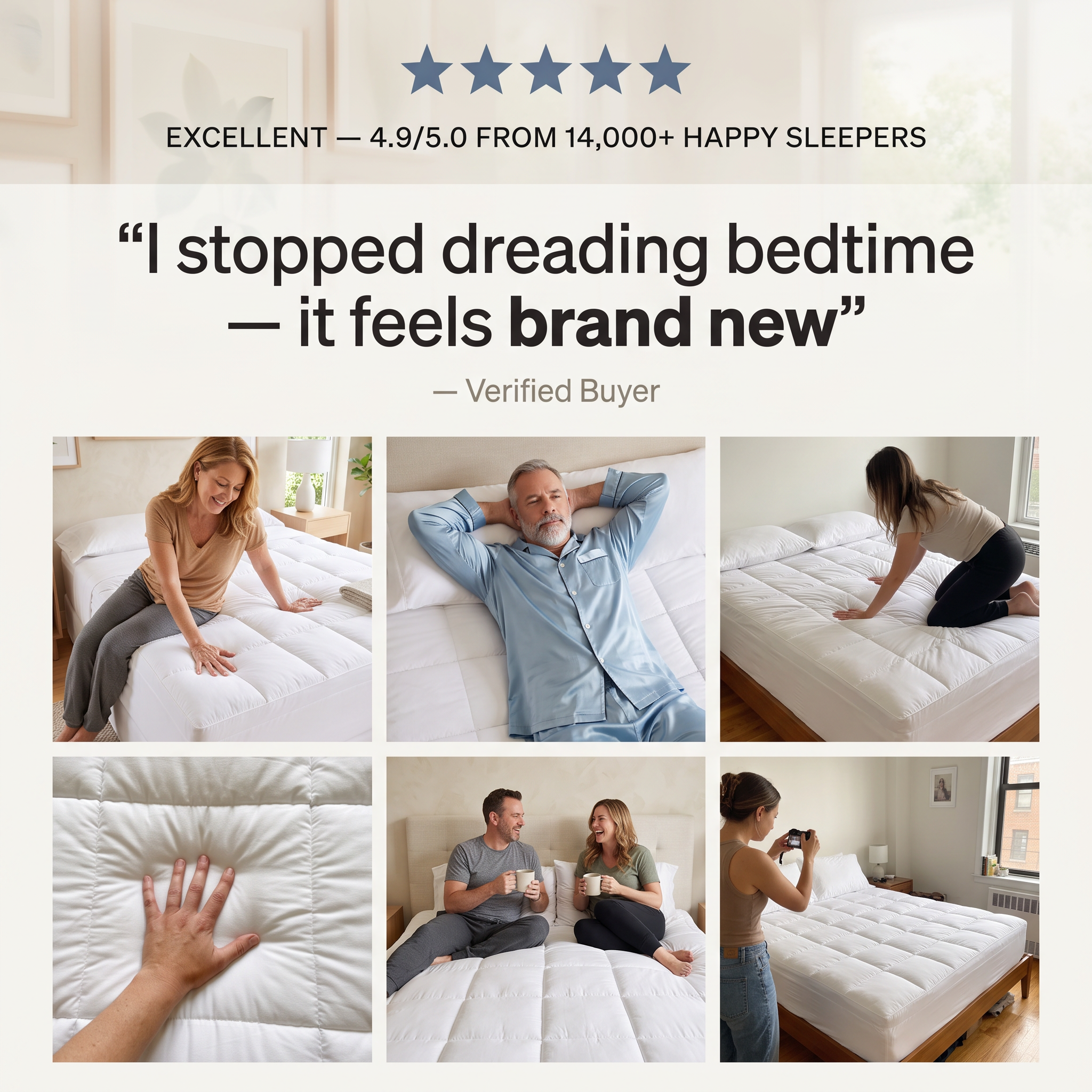 Drowse CloudLoft 1000 - Luxury Hotel Orthopedic Mattress Topper 1000 GSM